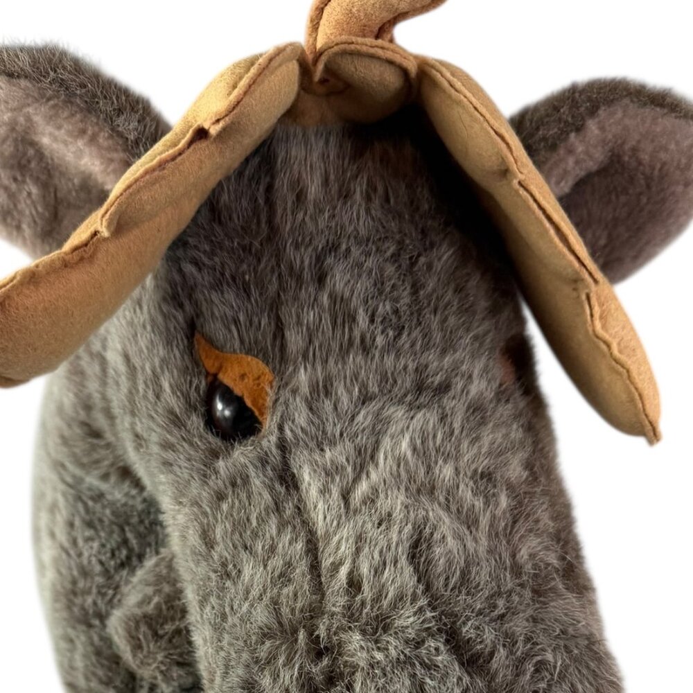 DOUGLAS LL BEAN Large Moose Plush Stuffed Animal.  Brown / Gray - Picture 7 of 8